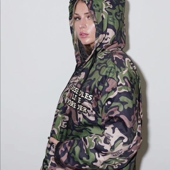 Linda Finegold Alf Army of the dead unisex heavy winter jacket - Picture 3 of 9